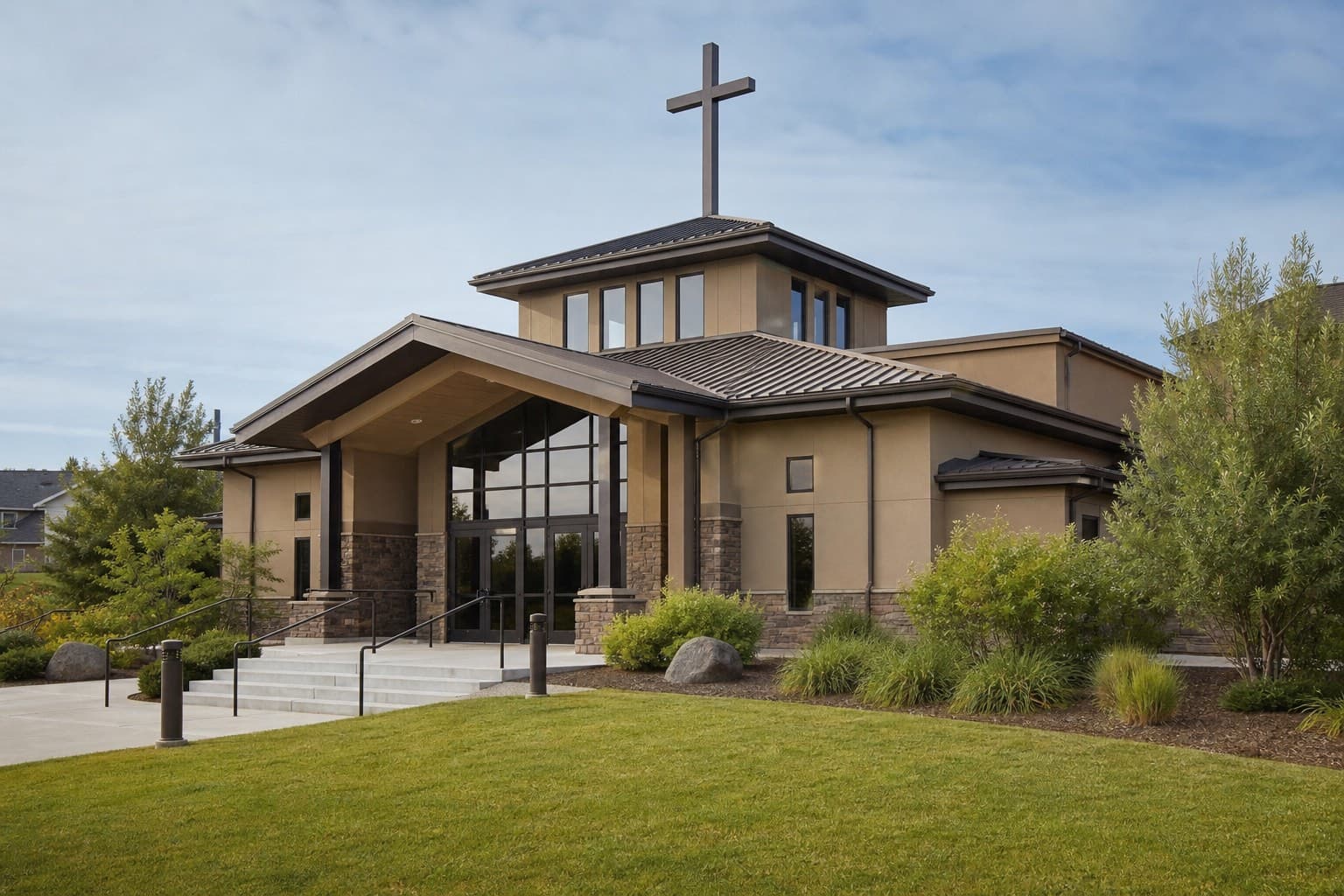 Foursquare place of worship exterior