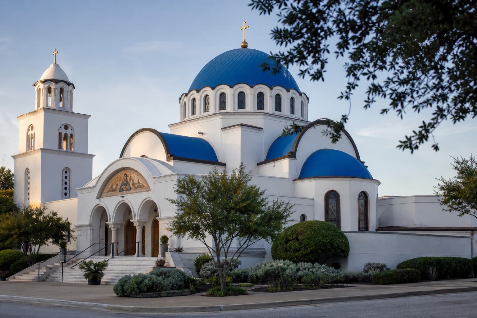 Greek Orthodox place of worship exterior