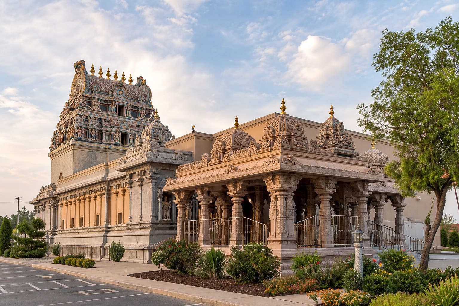 Hindu place of worship exterior