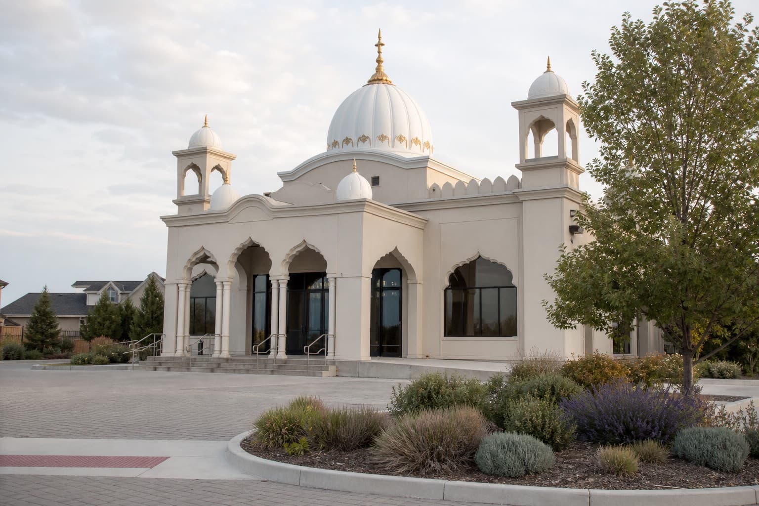 Sikh gurdwara exterior